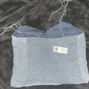 Blue floral Abercrombie and Fitch tank top.